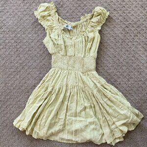 Princess Polly ANASTASIYA MINI DRESS LIME Size 2